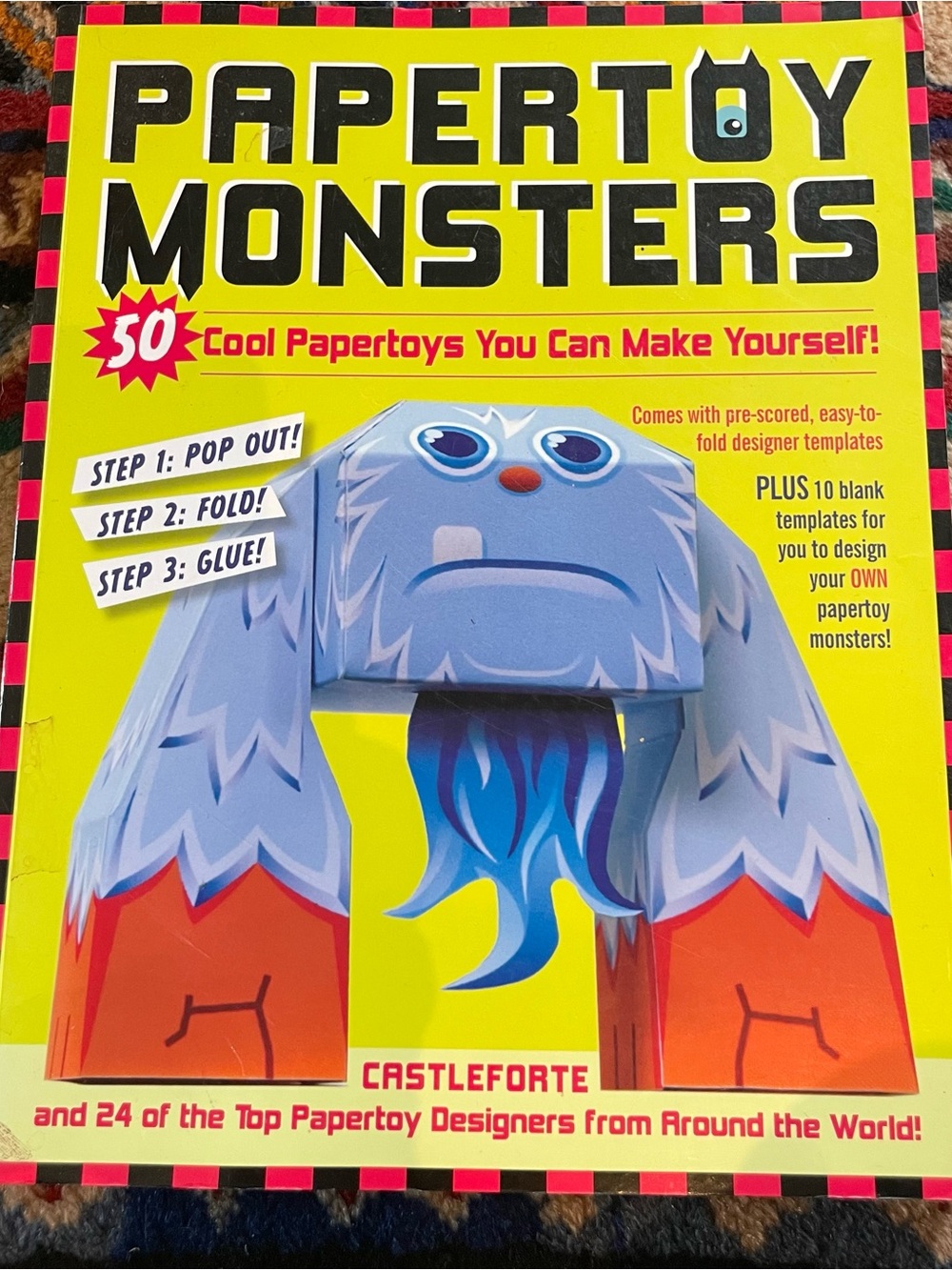 Papertoy Monsters Craft Book - Bright Yellow Cover